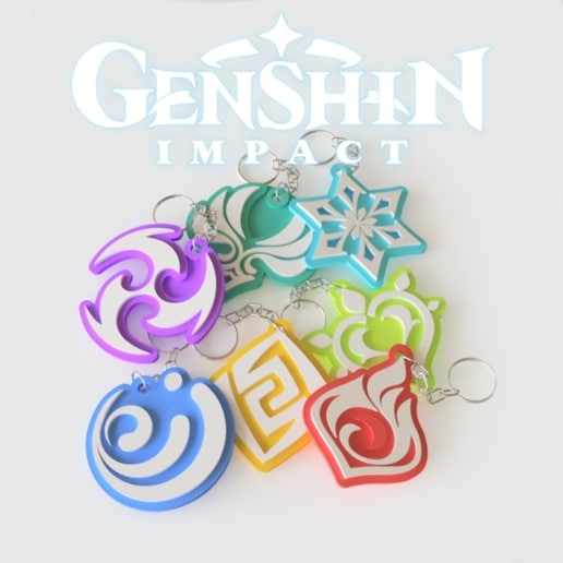 Llaveros genshin-impact