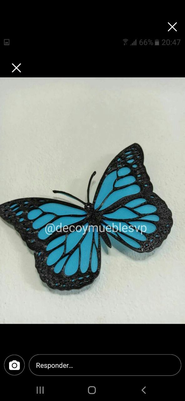 Llavero mariposa